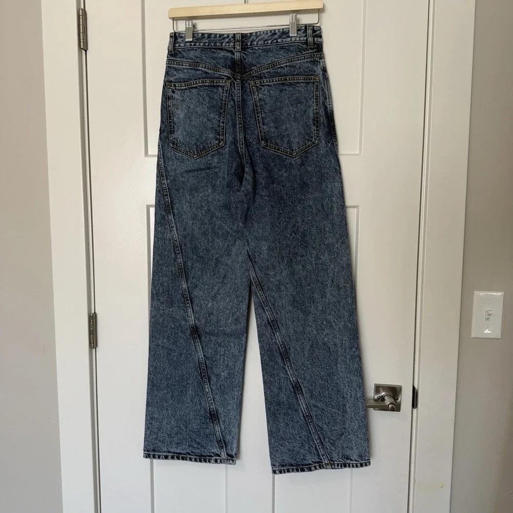 Alaia Blue Flare & Wide Leg Jeans - Picture 7 of 9